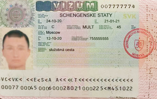 деловая виза в Словакию 2022